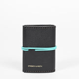 WRAP - noir carrée / turqouise