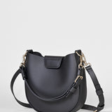 Handtasche ASTOR – vollnarbiges Rindsleder – schwarz
