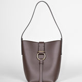 Schultertasche B-ONE - vollnarbiges Rindsleder – dunkelbraun