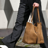 HALIFAX fringe - honey suede