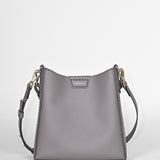Handtasche HENDRIX – vollnarbiges Rindsleder – grau