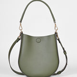 Handtasche LOOP – vollnarbiges Rindsleder – dunkelgrün