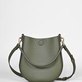 Handtasche LOOP – vollnarbiges Rindsleder – dunkelgrün