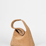 Schultertasche VANITY SOFT - Veloursleder - caramel