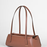 Schultertasche VERTIGO - vollnarbiges Rindsleder - cognac