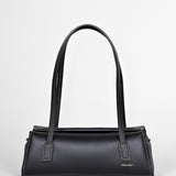 Schultertasche VERTIGO - vollnarbiges Rindsleder - schwarz